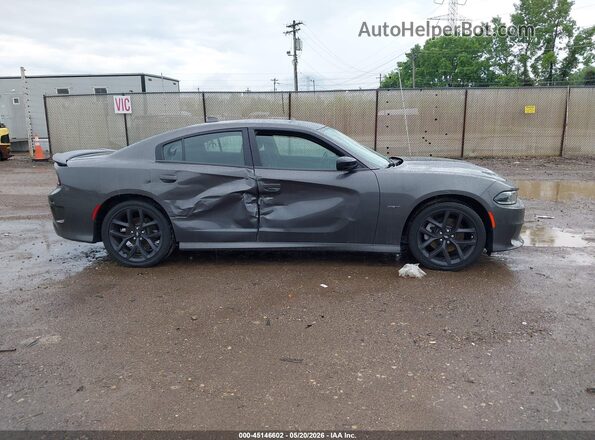 2C3CDXCT7KH726442 2019 DODGE CHARGER Gray Widok wnętrza z tyłu