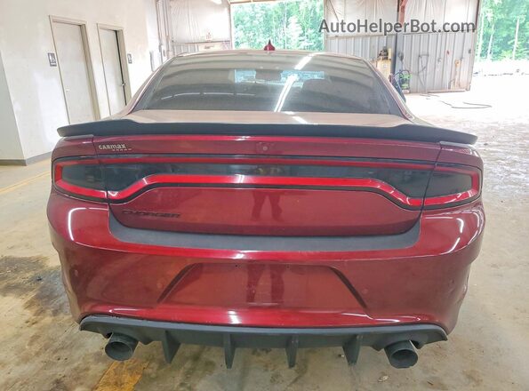 2C3CDXCT7LH219574 2020 DODGE CHARGER Burgundy Հետևի տեսք