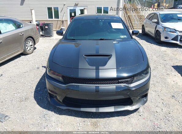 2C3CDXCT7NH126492 2022 DODGE CHARGER Black Սալոնի հետևի տեսք