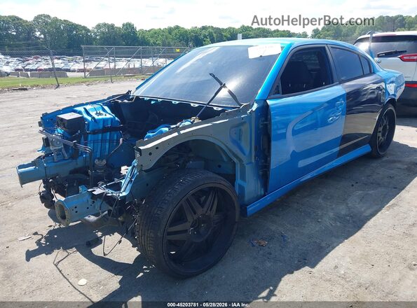 2C3CDXCT8PH666193 2023 DODGE CHARGER Blue Przód lewy