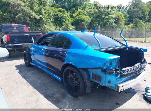2C3CDXCT8PH666193 2023 DODGE CHARGER Blue Widok wnętrza z tyłu
