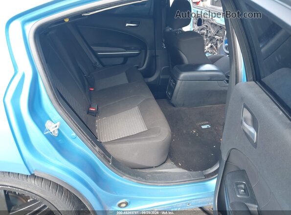 2C3CDXCT8PH666193 2023 DODGE CHARGER Blue Widok naklejki z numerem VIN