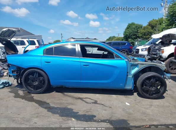 2C3CDXCT8PH666193 2023 DODGE CHARGER Blue Widok zestawu wskaźników