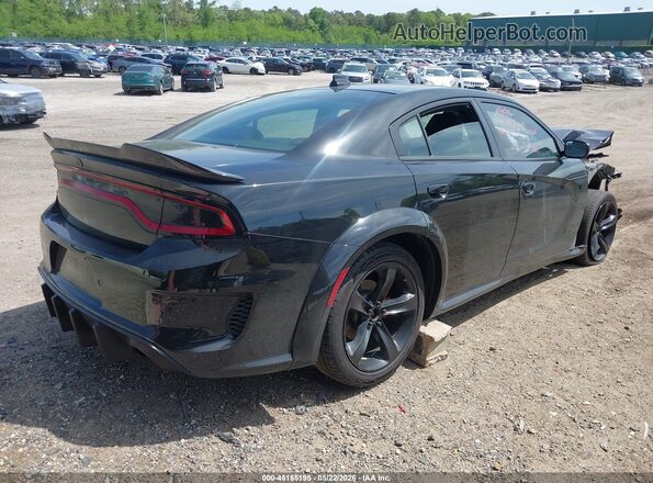 2C3CDXCTXJH146956 2018 DODGE CHARGER Черный Задняя правая четверть