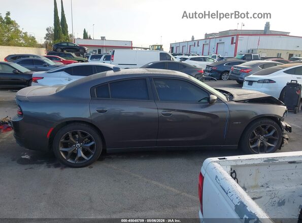 2C3CDXCTXJH337647 2018 DODGE CHARGER Gray Rear interior view