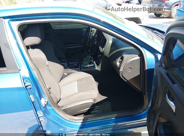 2C3CDXCTXLH238930 2020 DODGE CHARGER Blue Vista interior delantera