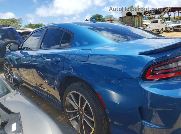 2C3CDXCTXMH505467 2021 DODGE CHARGER Blue Задня ліва чверть