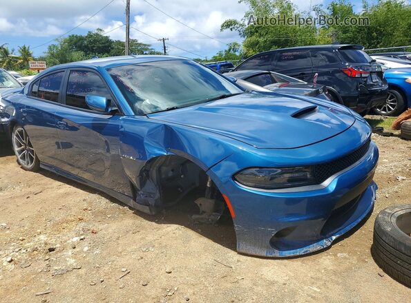 2C3CDXCTXMH505467 2021 DODGE CHARGER Blue Передня права чверть