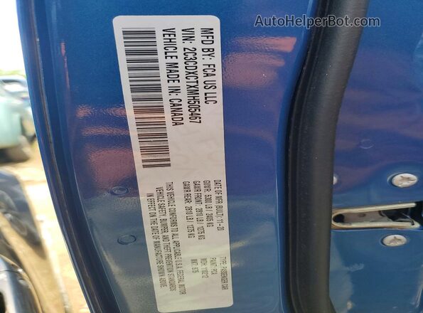 2C3CDXCTXMH505467 2021 DODGE CHARGER Blue Вид підкапотного простору