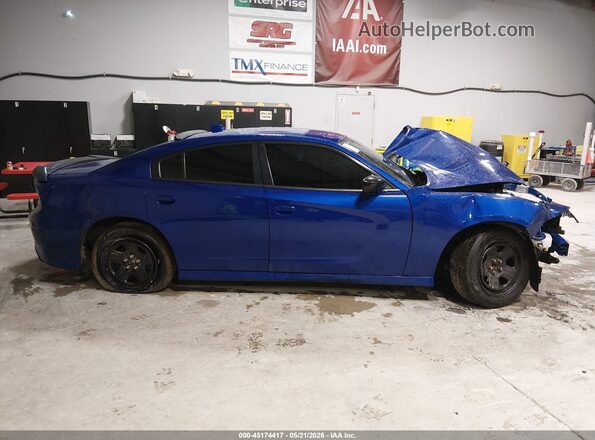 2C3CDXCTXNH232032 2022 DODGE CHARGER Blue Սալոնի հետևի տեսք