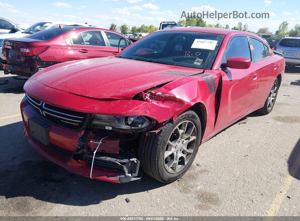 2C3CDXFG0GH105288 2016 DODGE CHARGER Красный Передняя левая четверть