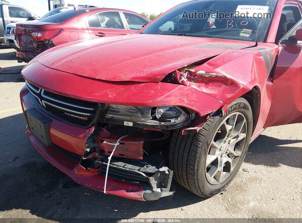 2C3CDXFG0GH105288 2016 DODGE CHARGER Красный Вид спереди
