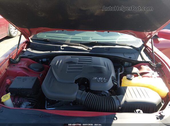 2C3CDXFG0GH105288 2016 DODGE CHARGER Красный Вид сзади