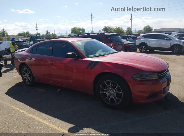 2C3CDXFG0GH105288 2016 DODGE CHARGER Красный Вид задней части салона