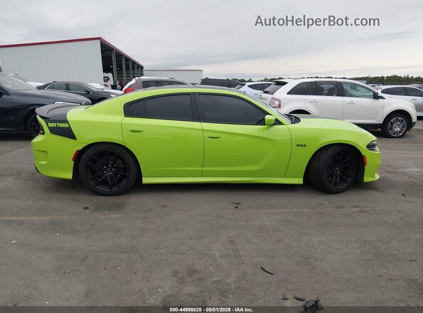 2C3CDXGJ0KH635683 2019 DODGE CHARGER Green Սալոնի հետևի տեսք