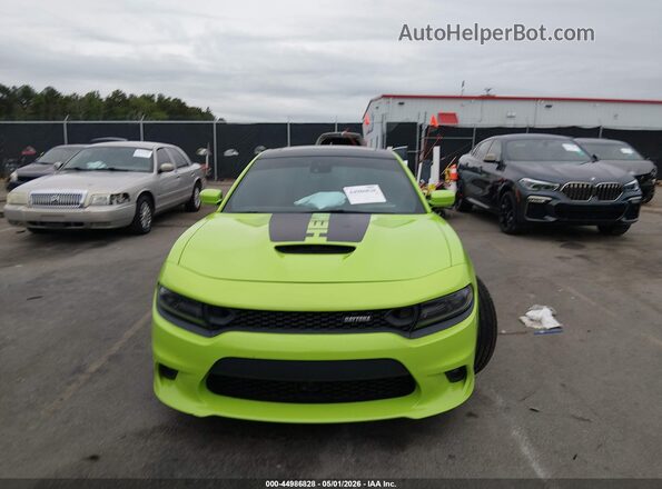 2C3CDXGJ0KH635683 2019 DODGE CHARGER Green Սարքավորումների վահանակի տեսք