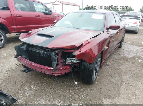 2C3CDXGJ0LH232353 2020 DODGE CHARGER Красный Передняя левая четверть