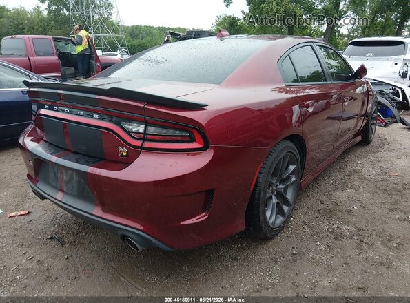 2C3CDXGJ0LH232353 2020 DODGE CHARGER Красный Задняя правая четверть