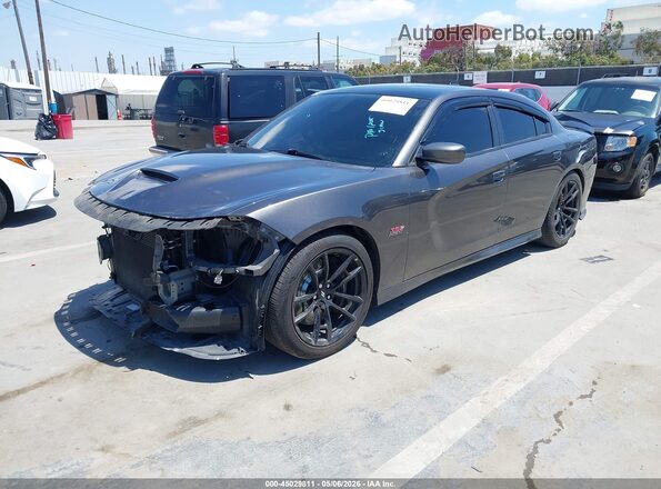 2C3CDXGJ1LH204612 2020 DODGE CHARGER Gray Առջևի ձախ երեք քառորդ տեսարան