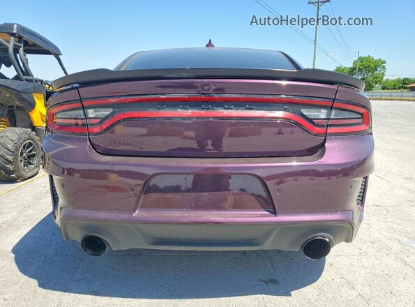 2C3CDXGJ1MH516513 2021 DODGE CHARGER Purple Вид ззаду