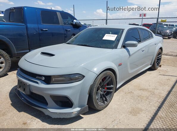 2C3CDXGJ1MH685057 2021 DODGE CHARGER Gray წინა მარცხენა ხედი სამი მეოთხედიდან