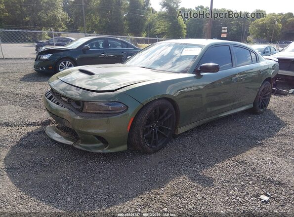 2C3CDXGJ1PH619807 2023 DODGE CHARGER Green Front left