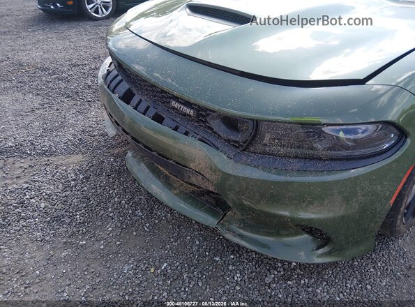 2C3CDXGJ1PH619807 2023 DODGE CHARGER Green Front view