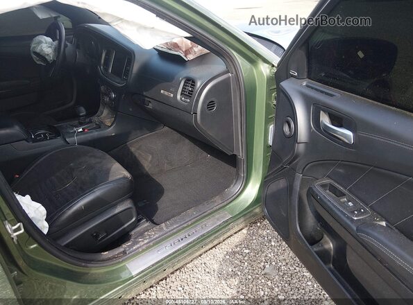 2C3CDXGJ1PH619807 2023 DODGE CHARGER Green Front interior view