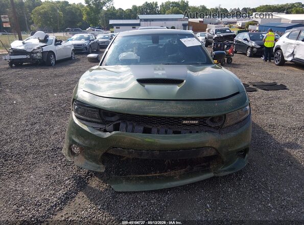 2C3CDXGJ1PH619807 2023 DODGE CHARGER Green Rear interior view
