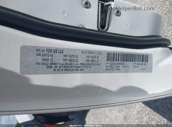 2C3CDXGJ2KH646734 2019 DODGE CHARGER White Engine compartment view