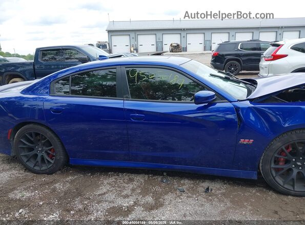 2C3CDXGJ2KH734621 2019 DODGE CHARGER Blue Вид задньої частини салону