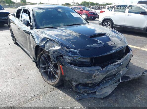 2C3CDXGJ2MH600629 2021 DODGE CHARGER Black Вид спереду