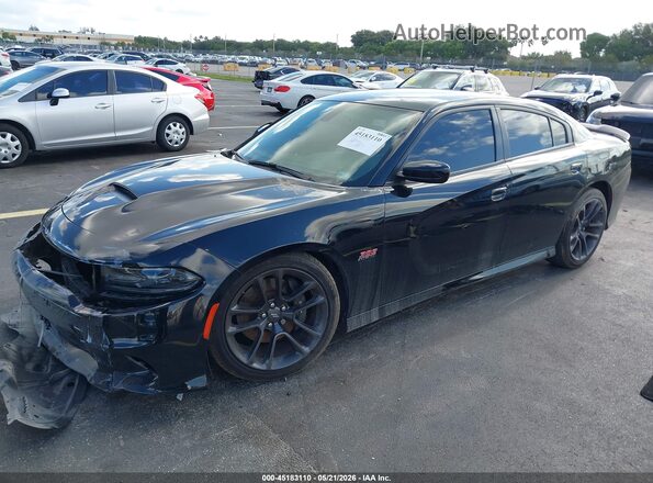 2C3CDXGJ2MH600629 2021 DODGE CHARGER Black Передня ліва чверть
