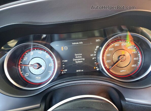 2C3CDXGJ2PH645915 2023 DODGE CHARGER Black Вид щитка приладів