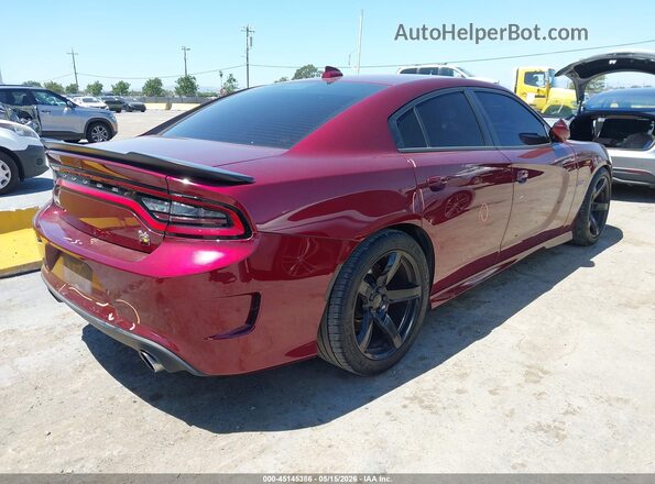 2C3CDXGJ4LH153249 2020 DODGE CHARGER Бордовый Задняя правая четверть