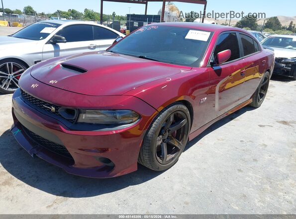2C3CDXGJ4LH153249 2020 DODGE CHARGER Бордовый Передняя левая четверть