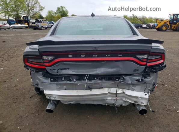 2C3CDXGJ5KH624422 2019 DODGE CHARGER Gray უკანა ხედი