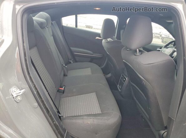 2C3CDXGJ5KH624422 2019 DODGE CHARGER Gray უკანა სავარძლების ხედი