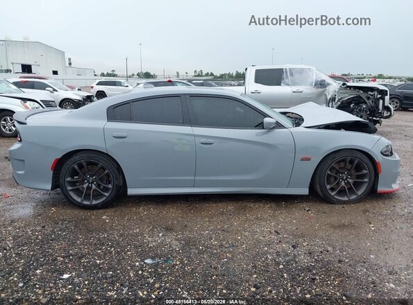 2C3CDXGJ5MH578058 2021 DODGE CHARGER Gray Սալոնի 360 աստիճան տեսք