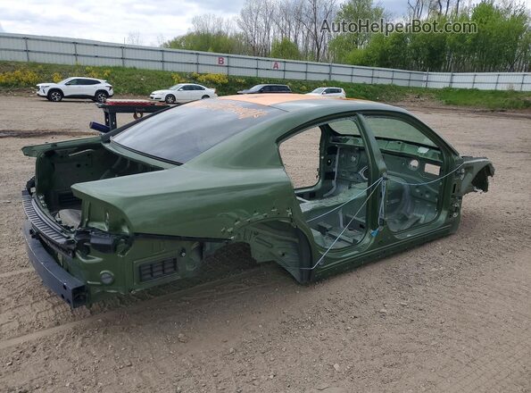 2C3CDXGJ5MH584555 2021 DODGE CHARGER Green Задня права чверть