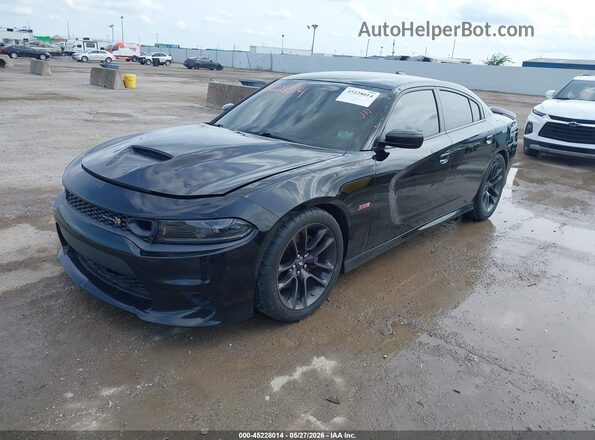 2C3CDXGJ6LH120737 2020 DODGE CHARGER Black წინა მარცხენა ხედი სამი მეოთხედიდან