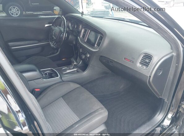 2C3CDXGJ6LH120737 2020 DODGE CHARGER Black წინა სალონის ხედი