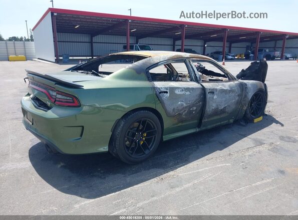 2C3CDXGJ6LH182221 2020 DODGE CHARGER Зеленый Задняя правая четверть