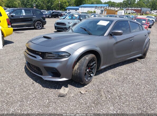 2C3CDXGJ6MH555341 2021 DODGE CHARGER Gray წინა მარცხენა ხედი სამი მეოთხედიდან