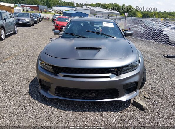 2C3CDXGJ6MH555341 2021 DODGE CHARGER Gray უკანა სალონის ხედი