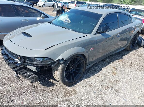 2C3CDXGJ6PH663818 2023 DODGE CHARGER Gray წინა მარცხენა ხედი სამი მეოთხედიდან