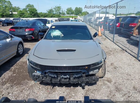 2C3CDXGJ6PH663818 2023 DODGE CHARGER Gray უკანა სალონის ხედი