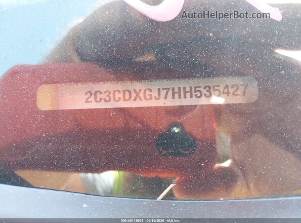 2C3CDXGJ7HH535427 2017 DODGE CHARGER Yellow Vista del compartimento del motor