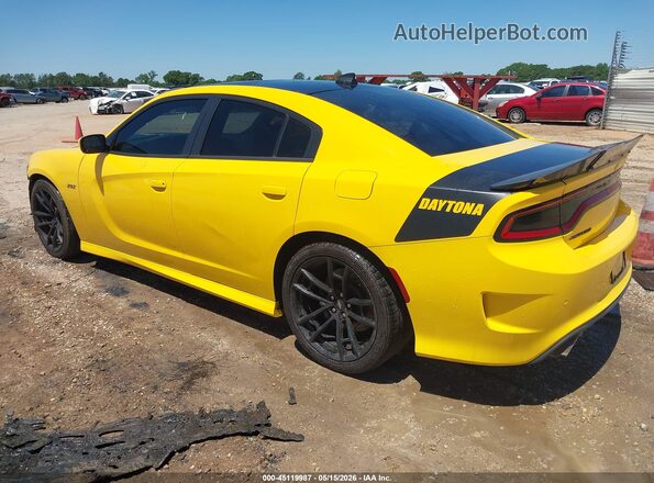 2C3CDXGJ7HH535427 2017 DODGE CHARGER Yellow Trasero izquierdo