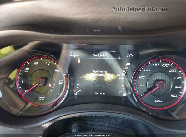 2C3CDXGJ7HH535427 2017 DODGE CHARGER Yellow Vista de los asientos traseros